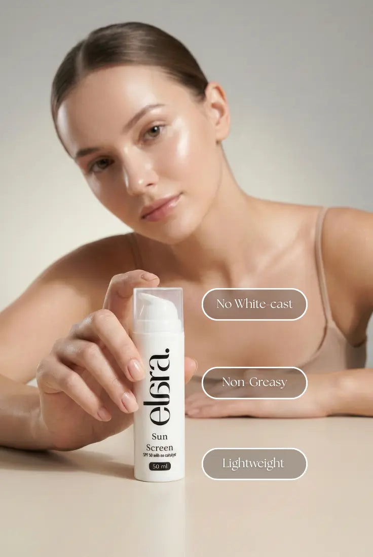 Elara Sunscreen SPF 50 — No White Cast