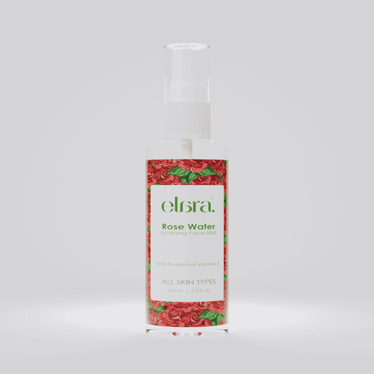 Rose Water Hydrating Face Mist bottle with a soothing spray for refreshing and hydrating skin, suitable for all skin types